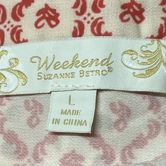 Weekend Susan Betro Pull-over Tunic Top Size Large - Picture 8 of 10